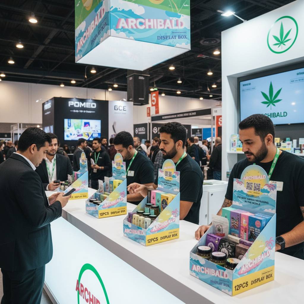 PDQ display boxes for cannabis products